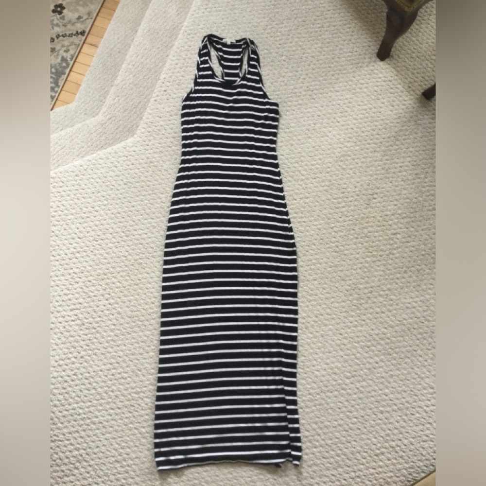 Onia striped jersey maxi dress